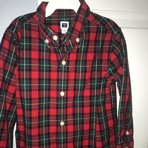 Christmas  plaid button down